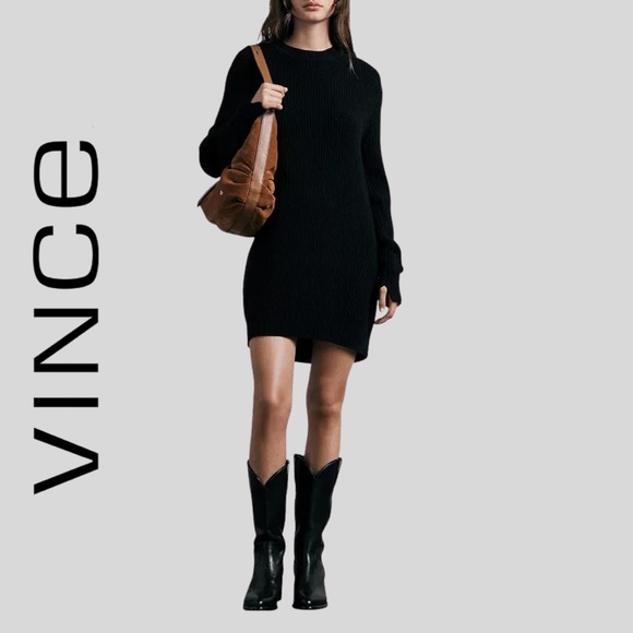 Vince Cashmere Blend Sweater Dress - Picture 1 of 16